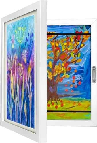 Kids’ artwork frame A4 with front opening – holds up to 150 pieces