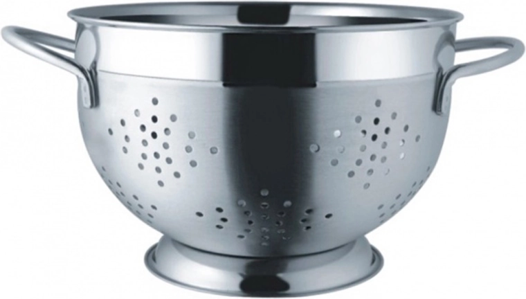 Roestvrijstalen vergiet met handgrepen 25 cm