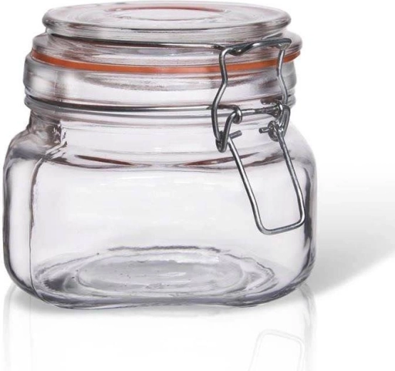 Bocal en verre à clip 500 ml