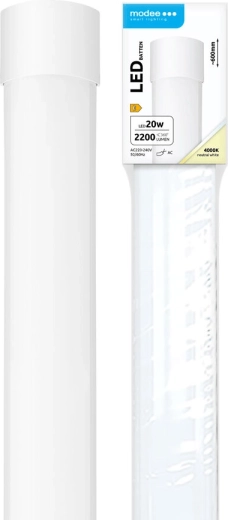 Modee Batten LED luminaire 20 W, 600 mm, 2200 lm, neutral white, IP20