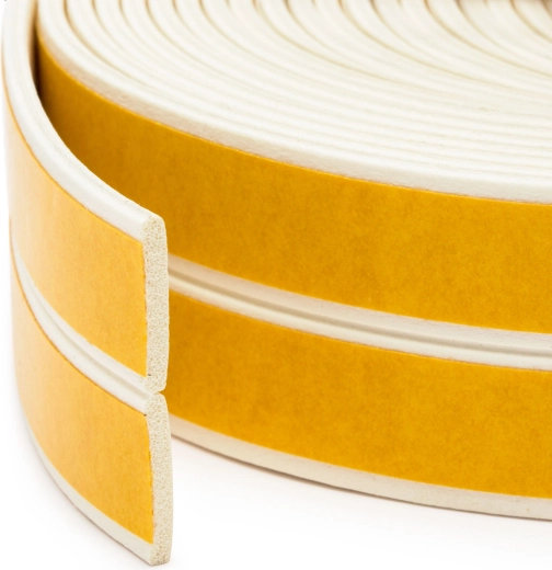 Self-adhesive sealing tape for doors and windows