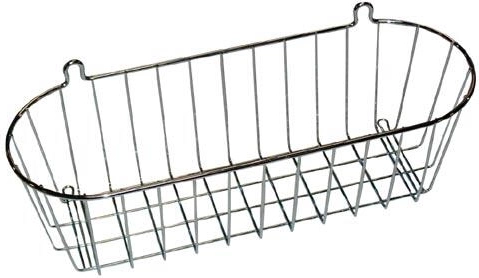 Hanging Bathroom Shelf POCKET, oval, chrome, 35 × 13 × 11 cm