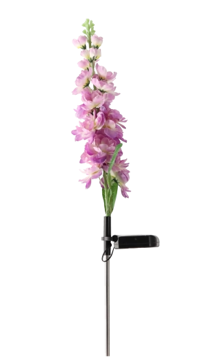Solar garden lamp gladiolus 70 cm, 15 LEDs, warm white