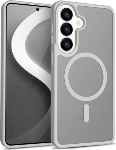 Hybrid Matte Magnetic Case with MagSafe for Samsung Galaxy S26 – Grey