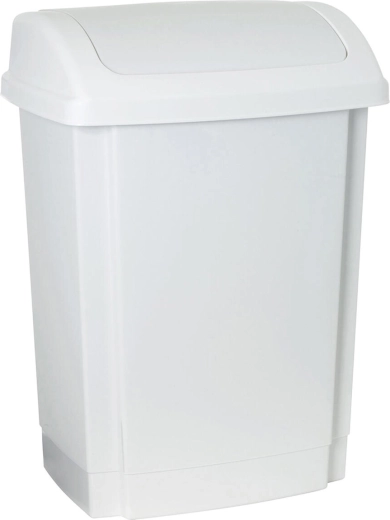Flip-top trash bin 25 L white