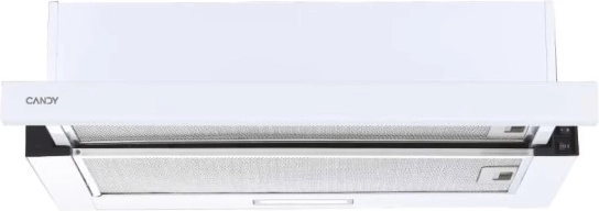 Hotte télescopique blanche