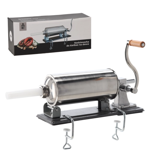 Manuelle Wurstfüller mit Tischplatte 4 l aus Edelstahl