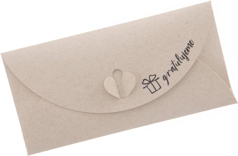 Enveloppe cadeau en papier « Félicitations » 22 × 11 cm