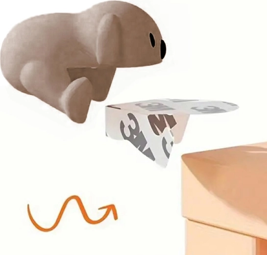 DA258A PROTÈGE-COINS MARRON CHIEN