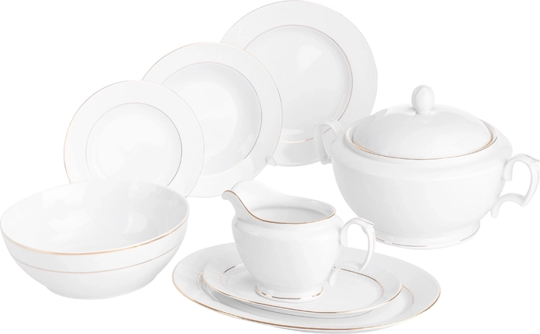 Service de table MariaPaula Klasyka Złota Linia pour 6 personnes, 23 pièces