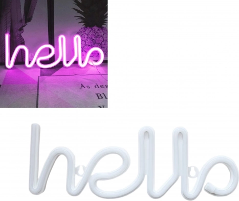 Lumière néon LED décorative - hello 2