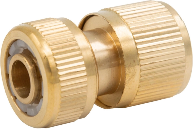 1/2 Brass Quick Connector with Water Stop AQUA