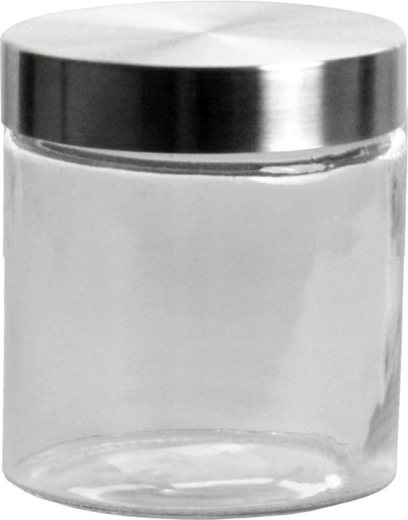 Bocal en verre 0,9 l avec couvercle en acier inoxydable