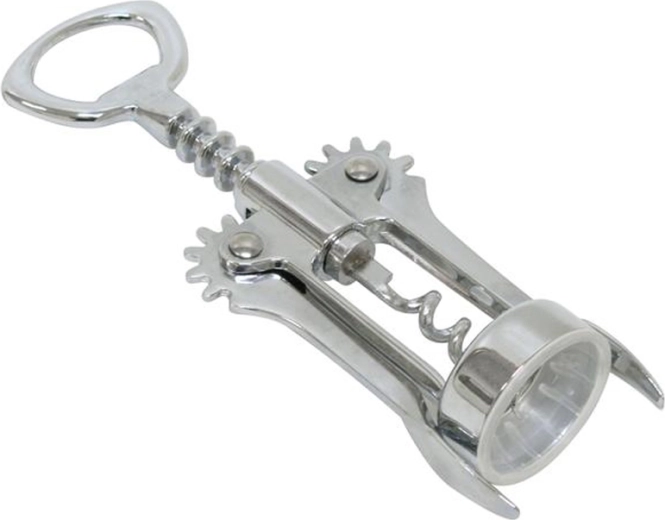 Tire-bouchon à ailes TORO, chromé, argenté