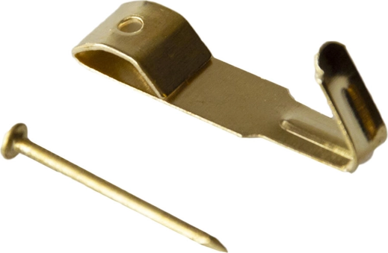 Metalen muurhaak IXA maat 1, messingkleurig, 250 stuks
