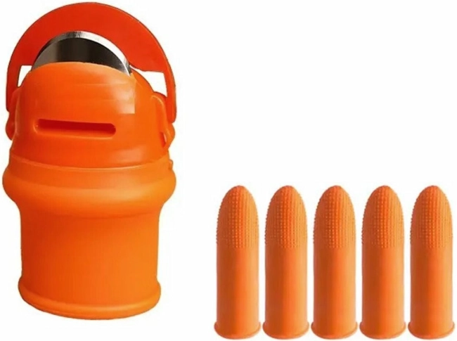 Ag919 duimkap met mes + beschermers 5 stuks