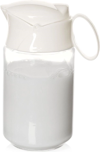 Petit pot à lait en verre 235 ml avec couvercle