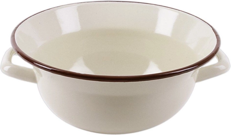 Bol de cuisine émaillé beige 26 cm, 2,5 l