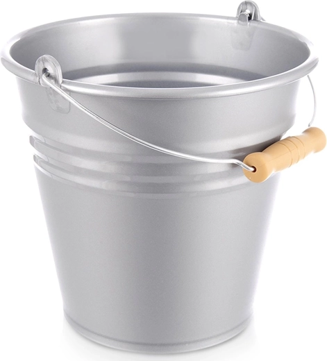 Seau en plastique gris 10 l