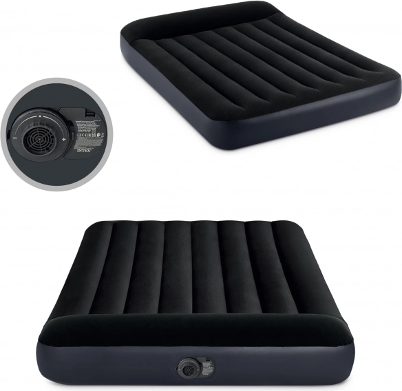 Matelas gonflable avec pompe intégrée et oreiller INTEX 191 × 137 × 25 cm Dura-Beam