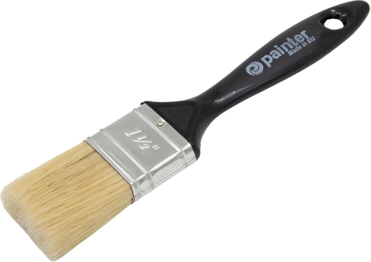 Platte kwast 1,5" met kunststof handgreep, 13 mm