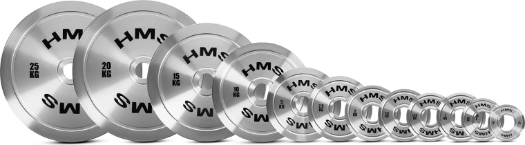 Disque olympique en acier HMS TOS 1 kg