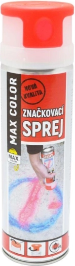 Markeerspray MAX COLOR 500 ml – fluorescerend rood