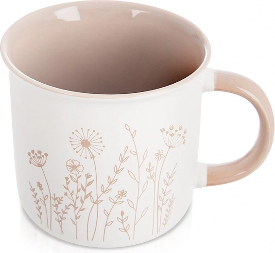 Mug en porcelaine 400 ml avec motif floral