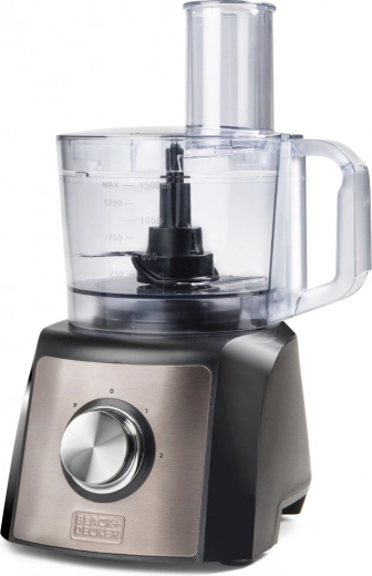 Robot de cuisine 1,5 l avec mode pulse et disques en inox