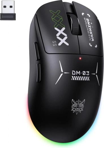 Draadloze gamingmuis Onikuma DM03 RGB zwart