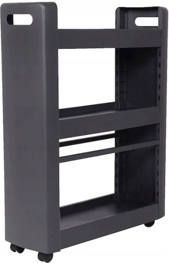 Universal narrow rolling cabinet on wheels – anthracite