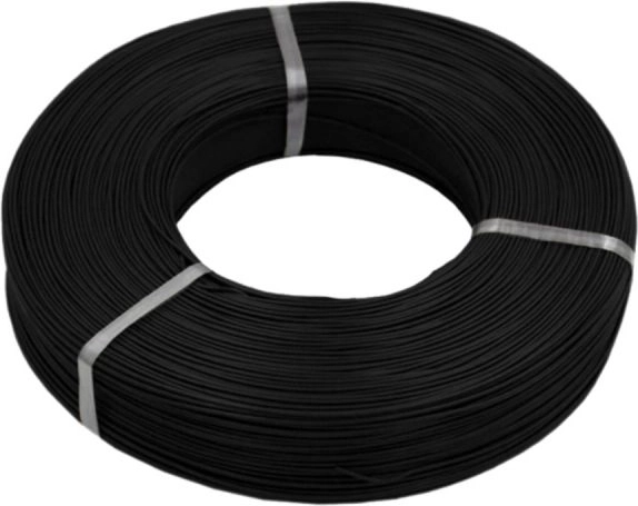 Silicone power wire MSP 24AWG 0.2 mm² 1 m black - 1 piece
