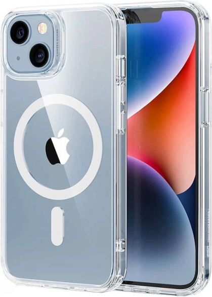 ESR Classic Hybrid hoesje voor iPhone 14 Plus met MagSafe, transparant