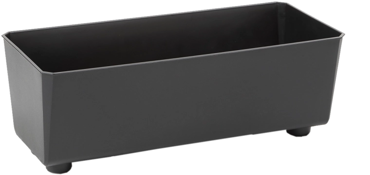 Bloembak SAGA 375 × 170 mm zwart