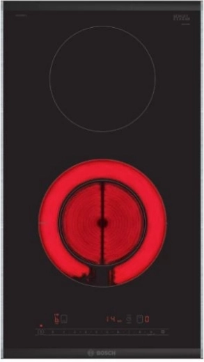 Table de cuisson vitrocéramique Domino avec DirectSelect et PowerBoost