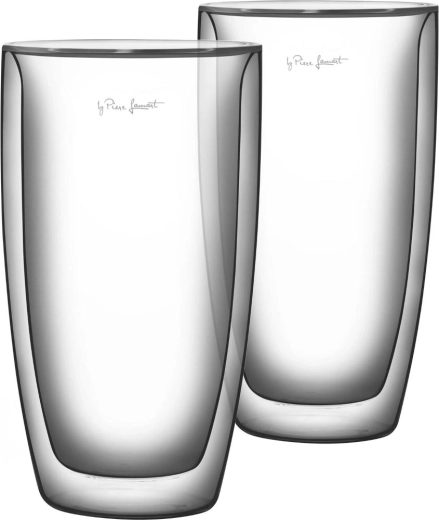 Lamart Café Latte Double-Wall Thermal Glasses Set, 380 ml, 2 pcs
