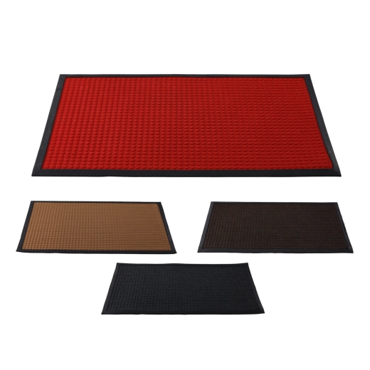 Rubberen deurmat met polypropyleen oppervlak 60 × 90 cm