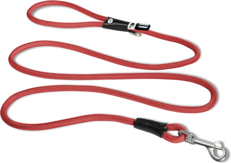 Laisse en corde confortable Curli Comfort pour chiens Comfort rouge M