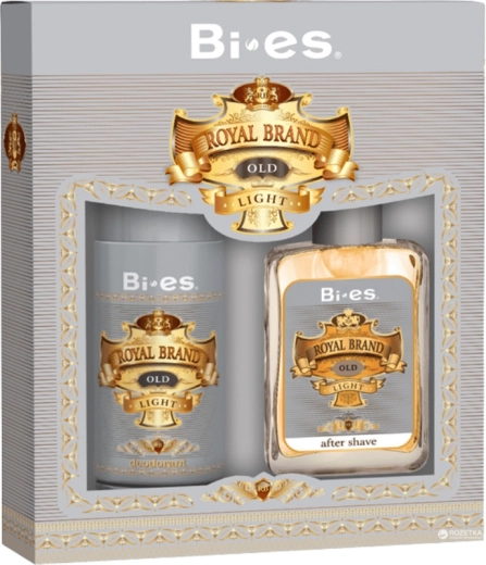 Geschenkset für Herren BI-ES Royal Brand Light – Deodorant 150 ml und Aftershave 100 ml