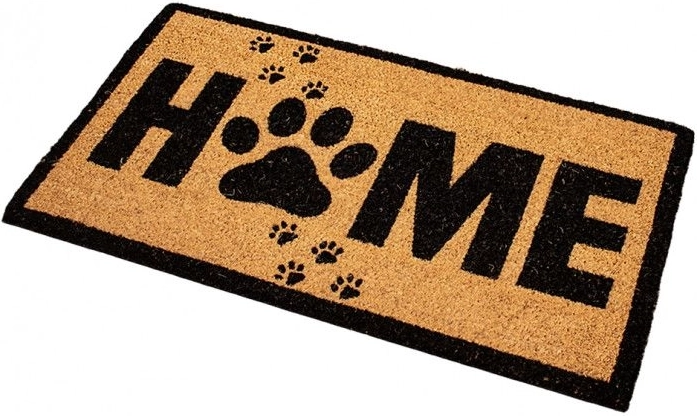 Paillasson en coco avec inscription HOME 40 × 70 cm