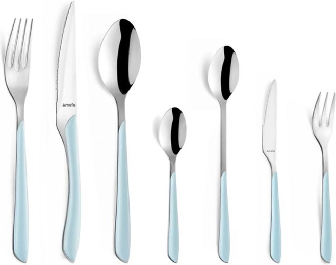 Amefa Éclat Matt Cutlery Set, 26 pieces, light blue
