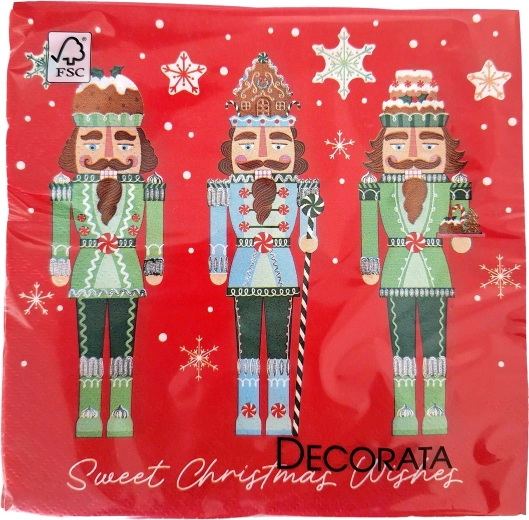 Kerst papieren servetten 3-laags 33 × 33 cm