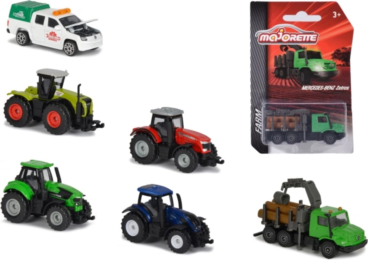 Modèle agricole en métal MAJORETTE – assortiment de 6 types