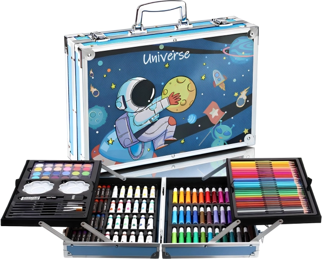 Kinder-Kreativset RENEW FORCE Weltraum im Koffer, 145 Teile