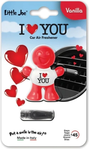 Little Joe Supair Drive 3D luchtverfrisser voor in de auto vanilla I love you - 1 stuk