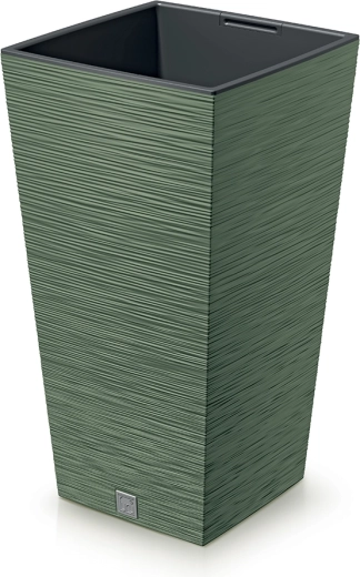 Pot de fleurs Furu Square 34,5 cm vert terre