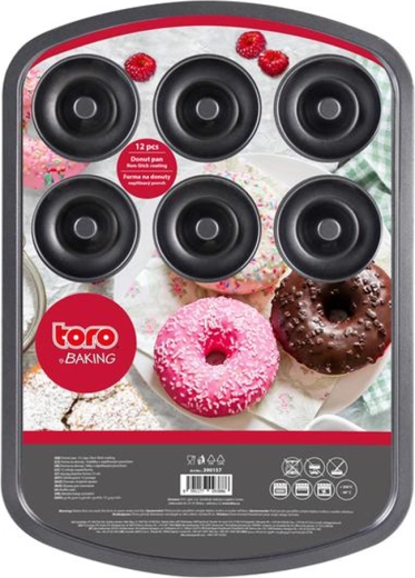 Donutvorm TORO 12 stuks 40 × 28 cm