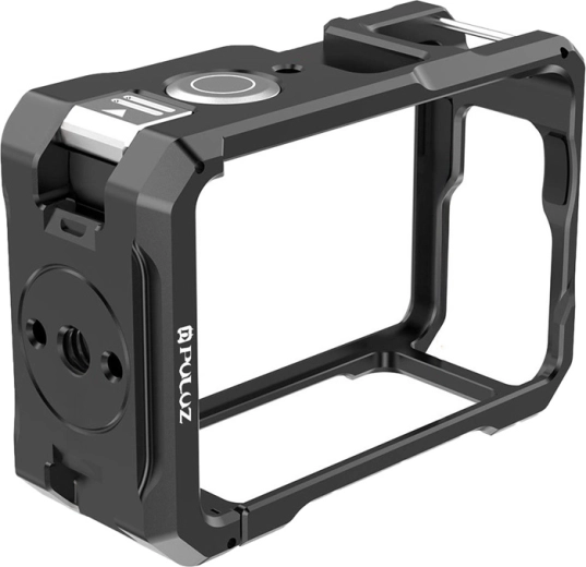 Coque de protection métallique avec support Puluz pour caméra DJI Osmo Action 6