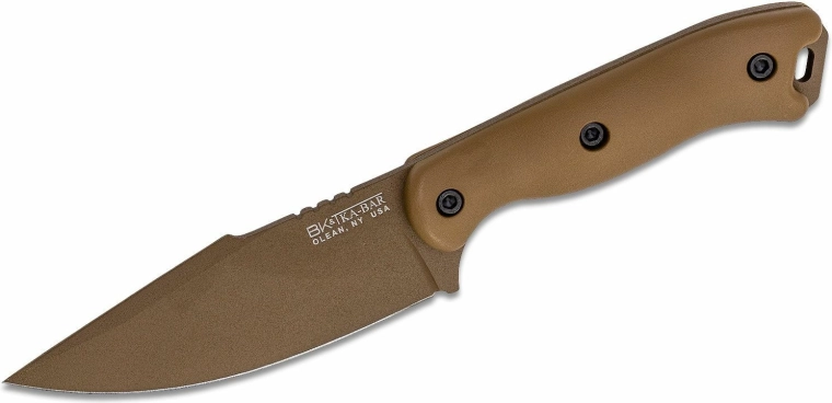 Universal Knife KA-BAR Becker Harpoon 11.6 cm, sand brown, Zytel, polymer sheath