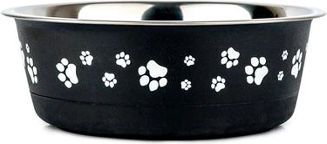 Dierenvoerbak met antislip bodem 450 ml roestvrij staal